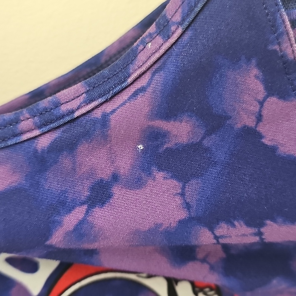 Peloton Grateful Dead Skull Purple Tie-Dye Sports Bra Small - Picture 4 of 8